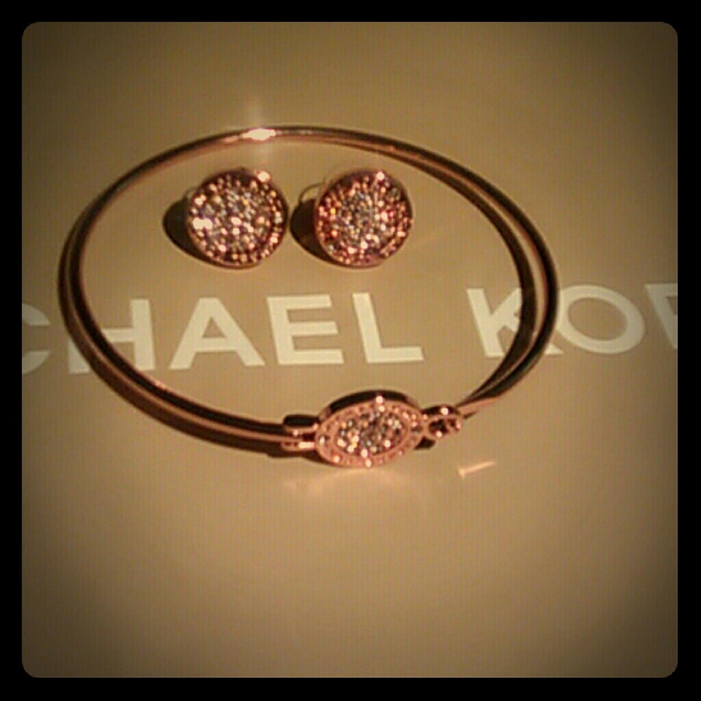 Michael Kors Rose Gold Pave Set